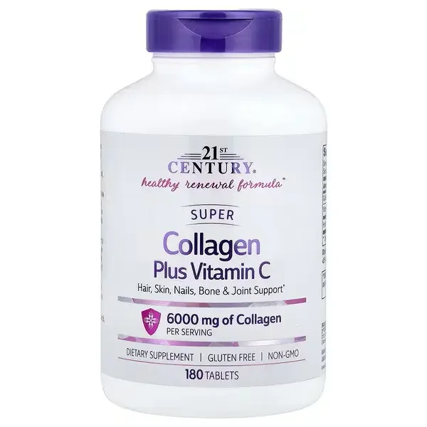 21St Century Super Collagen 600Mg Plus Vitamin C Tablets 180S 4243