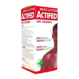 Actifed Mutliaction Dy Cough Syrup 100Ml