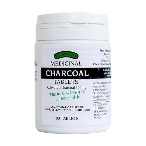 Activated Charcoal Tablets 100's-Braggs