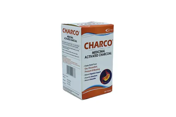 Activated Charcoal Tablets 100's-Metro
