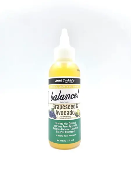 Aunt Jackie's Growth Oil Grapeseed & Avocado 118ml