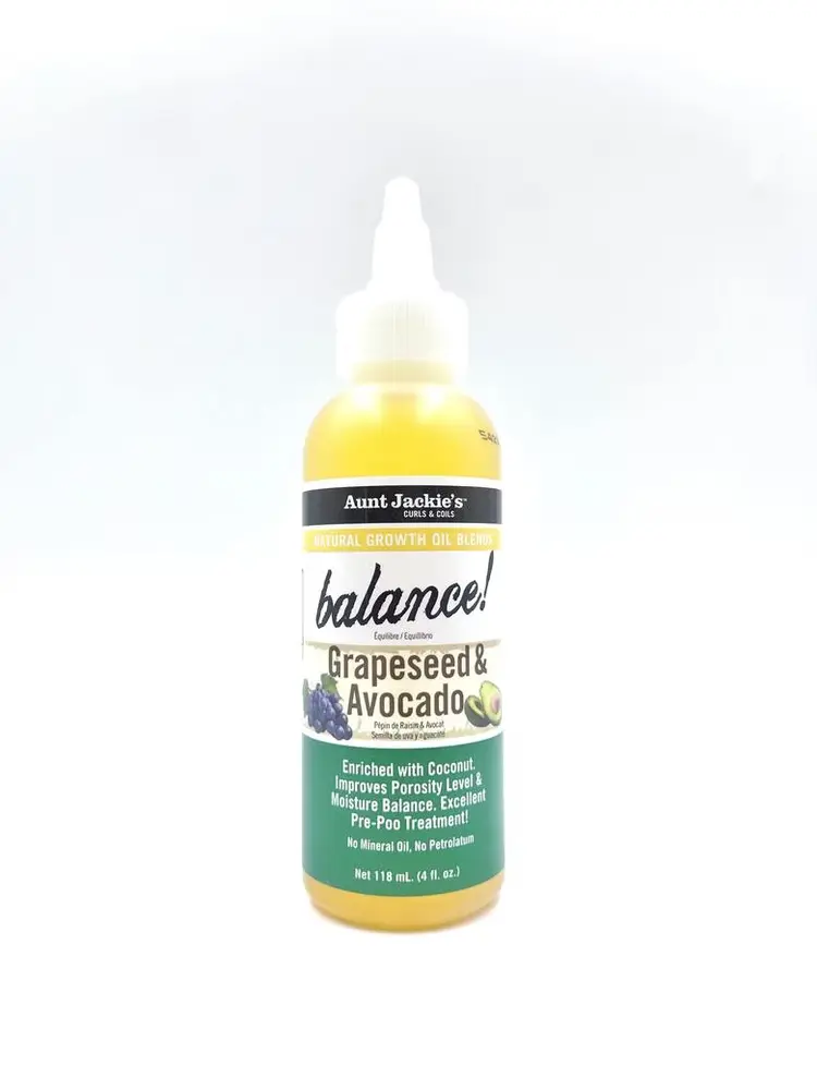 Aunt Jackie's Growth Oil Grapeseed & Avocado 118ml