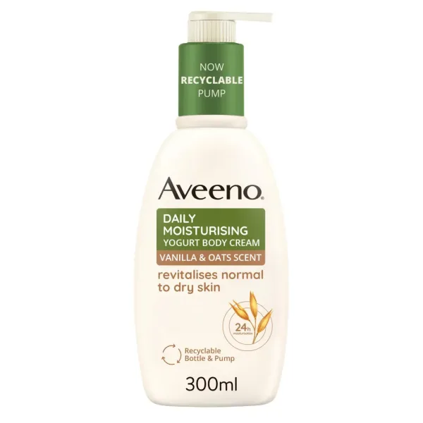 Aveeno Daily Moist Vanilla&Oat Scent Body Crm 300Ml