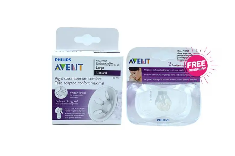 Avent Breast pump cushion large-Natural