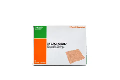 Bactigras 0.5% 10cm x 10cm 10's