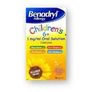 Benadryl For Allergy Solution 60Ml