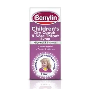 Benylin Children Dry Cough And Sore Throat Syrup