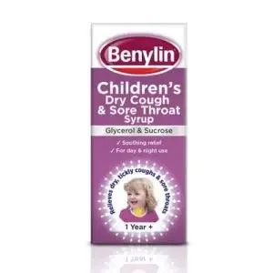 Benylin Children Dry Cough And Sore Throat Syrup