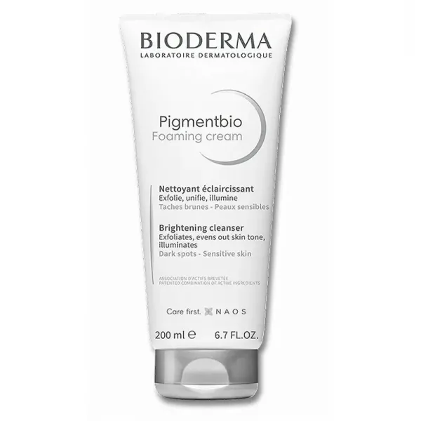Bioderma Pigmentbio Foaming Cream 200Ml For Uneven Skin Tone On Sensitive Skin