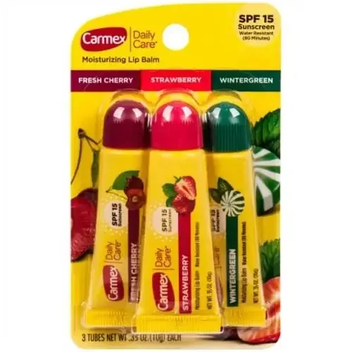 Carmex 3In1 Moinsturizing Lip Balm Tubes 3X10Gms (U.S.A)