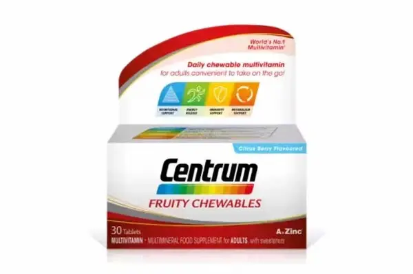 Centrum Fruity Chewable Tablets 30's