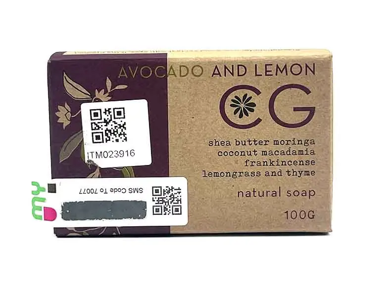 Cinnabar Soap Avocado & Lemon 100mg