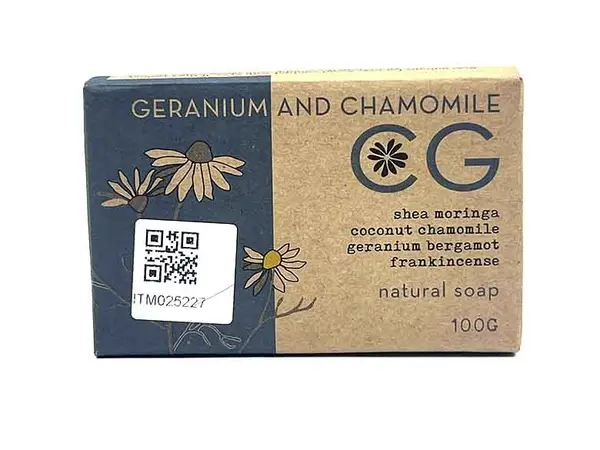 Cinnabar Soap Geranium & Chamomile 100gm
