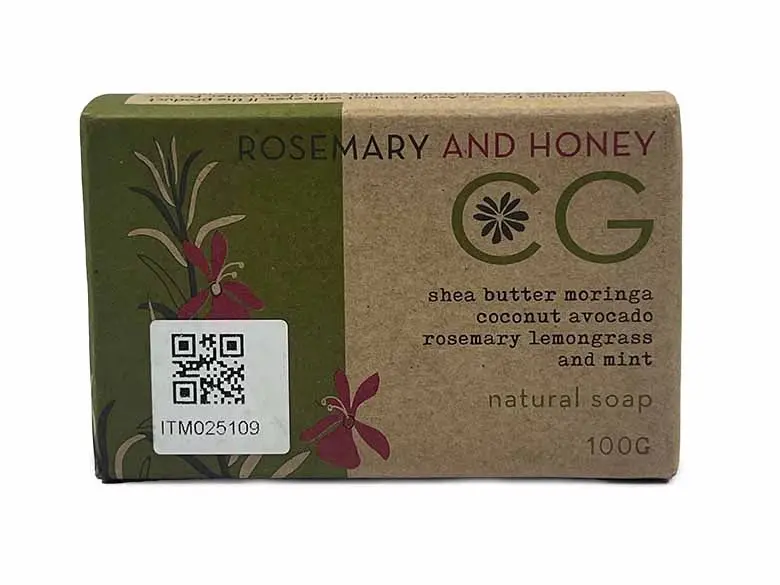 Cinnabar Soap Rosemary & Honey 100gm