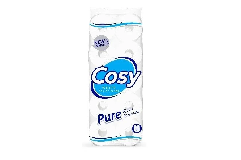 Cosy Toilet Paper Emb. Unwrap 10s 200 Sheets White