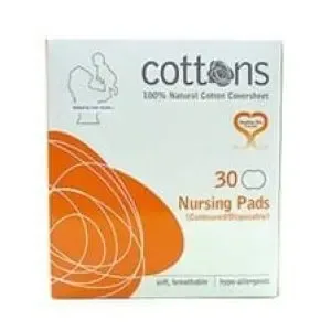 Cottons Nursing Pads 30'S
