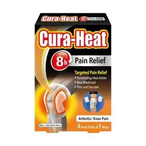 Cura-Heat Arthritis/Knee Pain 4S+1Wrap