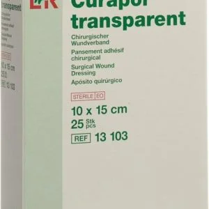 Curapor Transparent Waterproof Dressing 15X10Cm 25S