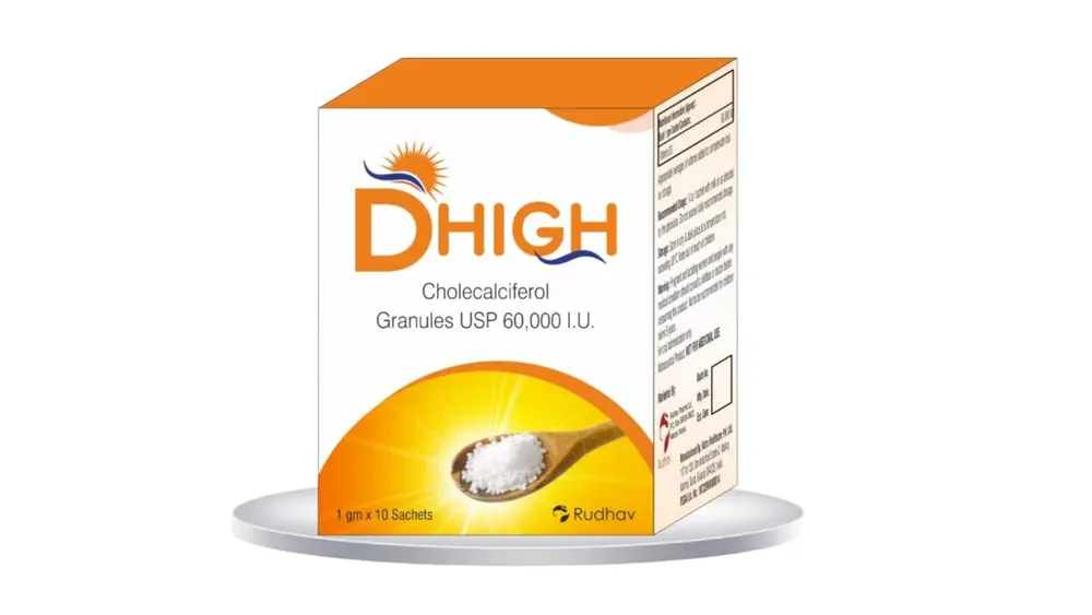 Dhigh 60000IU sachets 10's
