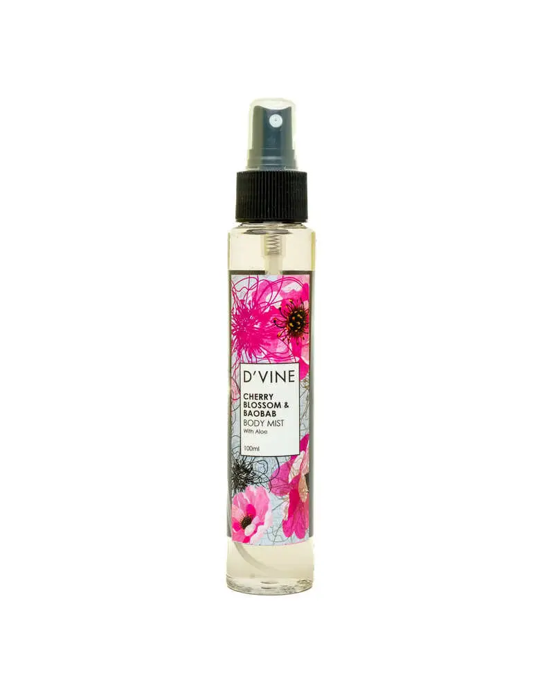 Divine Cherry Blossom &Baobab Body Mist 100ml