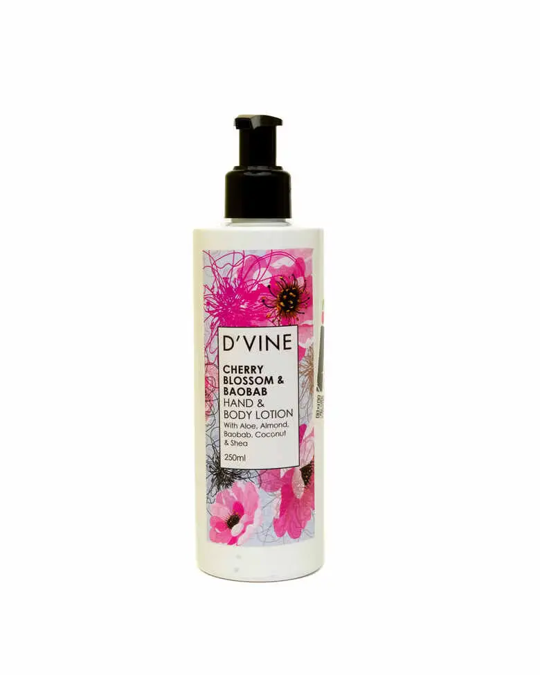 Divine Cherry Blossom &Baobab Hand and Body Lotion