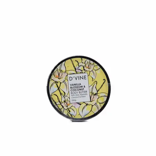 Divine Vanilla Blossom & Coconut Body Butter 250gm