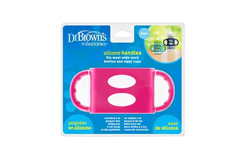 Dr Browns Silicone Handle Pink