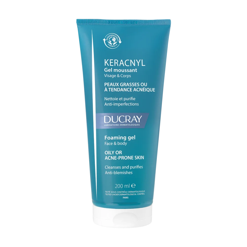 Ducray Keracnyl Foaming Gel Oily& Acne Prone Skin 200Ml