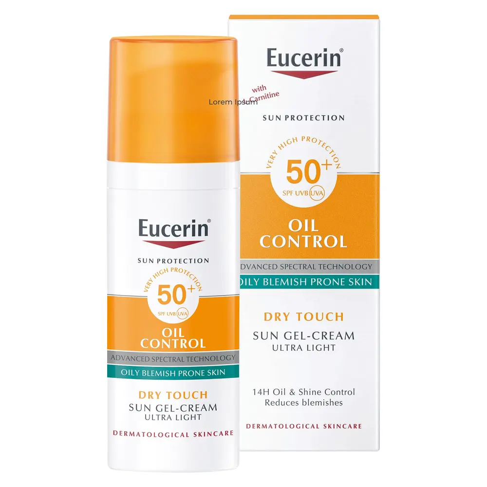 Eucerin Sun Face Gel Cream Oil Dry TouchSPF50+50ML