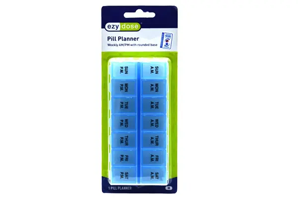Ezy Dose Pill Planner Weekly AM/PM Extra Large