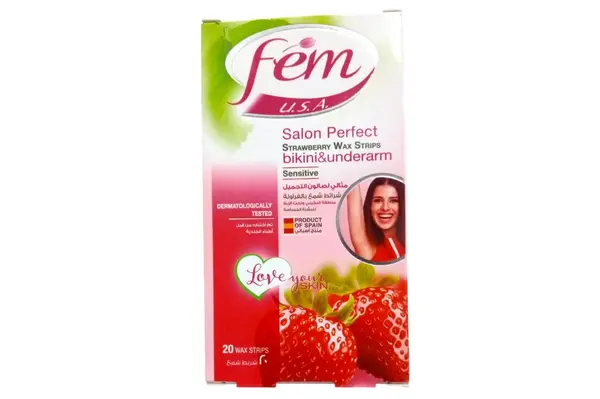 Fem Bikini & Underarm Wax Strips Sensitive 20's
