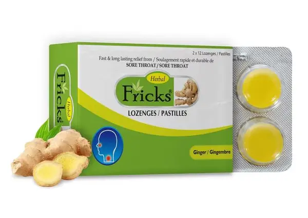 Fricks Ginger Lozenges 24's