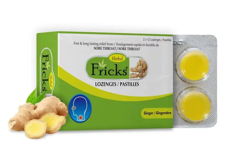 Fricks Ginger Lozenges 24's