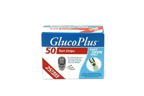 GlucoPlus Test Strips 50's