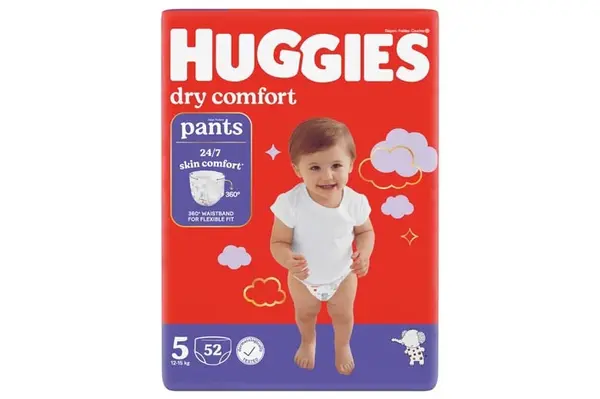 Huggies Dry Comfort Pants Size 5 52s