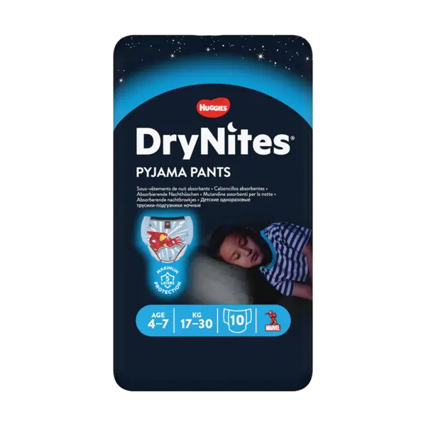 Huggies Drynights Boy 4-7yrs 10s