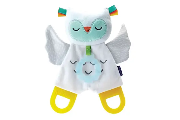 Infantino Glow-in-the-Dark Cuddle & Teether Owl