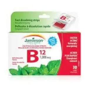 Jamieson B12 1000Mcg Fast Dissolving Strips 30`S
