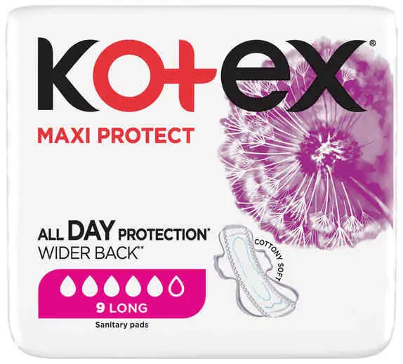 Kotex Maxi Pads Long 9s