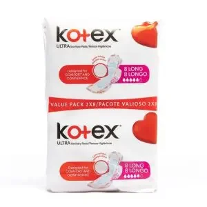 Kotex Ultra Thin Super Pads Duos 16S