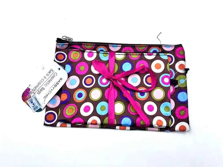 LA Colors Twin Pack Bags Brown/Pink Print