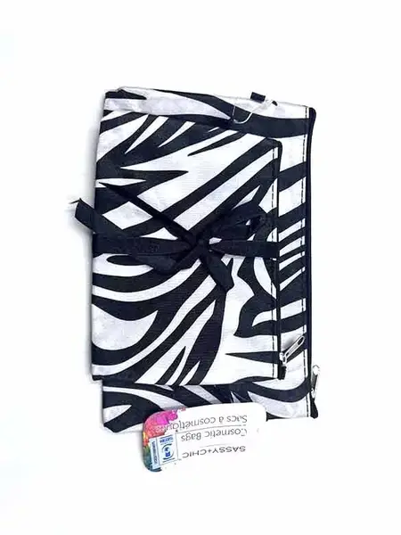 LA Colors Twin Pack Bags Zebra Print