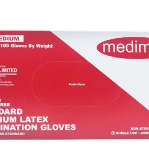 Latex Powder Free Gloves Medium 100S