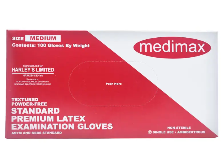 Latex Powder Free Gloves Medium 100's