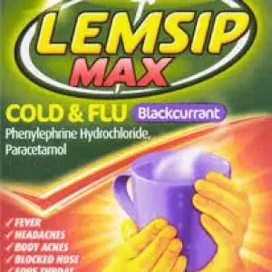 Lemsip Max Cold &Flu Satchets B/Currant 10S