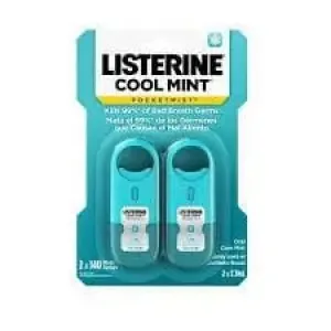 Listerine Coolmint Pocketmist Fresh Breath Spray 2X7.7Ml (2X140Sprays)