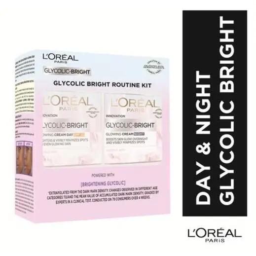 L'Oréal Paris Glycolic Bright -Day Night Routine