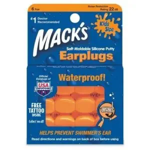 Macks Silicon Ear Plugs For Kids 6 Pairs