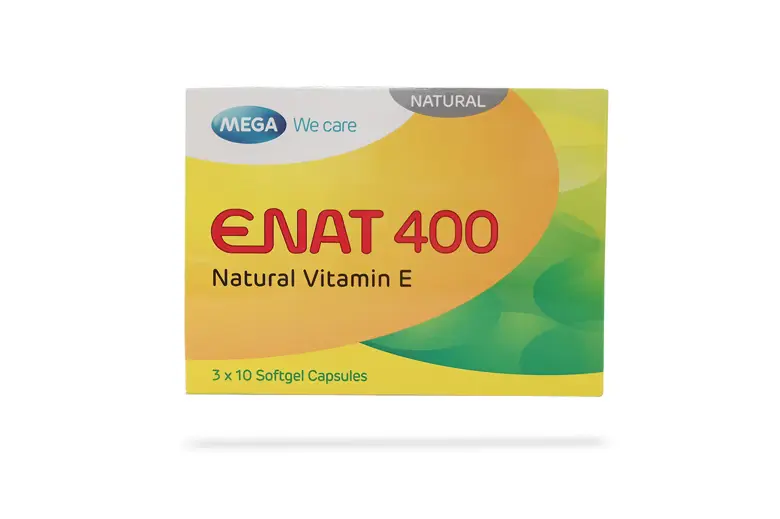 Mega Enat Vitamin E 400mg Capsules 30s