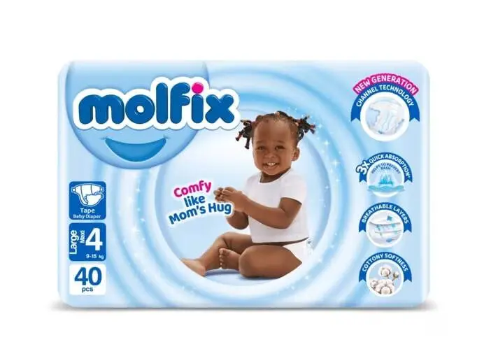 Molfix Diapers Size 4 (Maxi 9.1-15kg) 40's